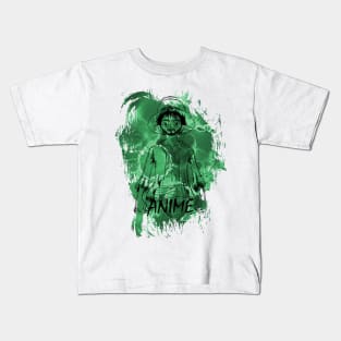 Colourful Cute anime-style mascot sketch design Kids T-Shirt